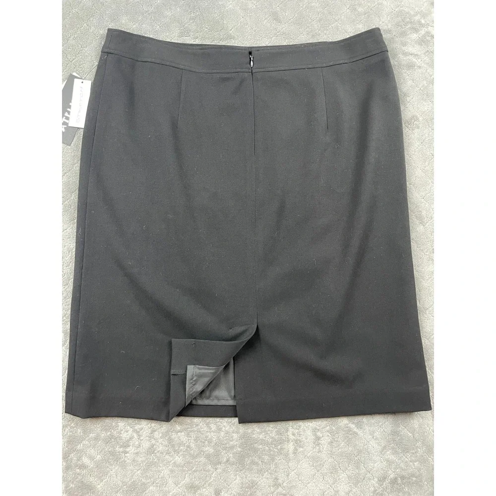 ATELIER LUXE Womens Black Pencil Skirt Size 12 Knee‎ Length Career